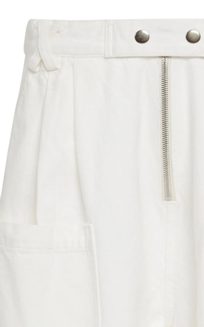 Shop Sea Mara High-rise Wide Leg Pants In White