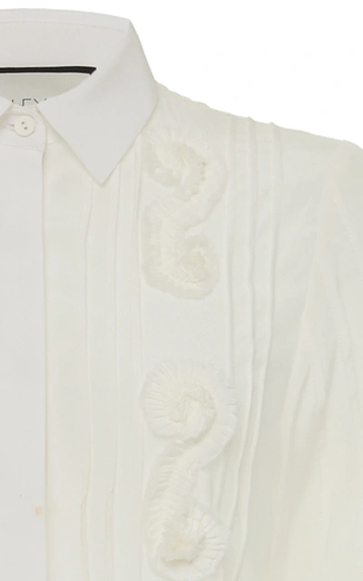 Shop Alexis Lorne Silk Blouse In White
