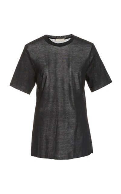 Shop Matin Fine Cotton T-shirt In Black