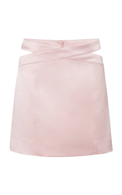 Shop Gauge81 Monteria Wrap-detailed Mini Skirt In Pink