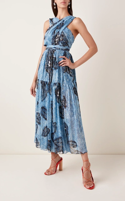 Shop Ulla Johnson Adora Floral Silk Dress In Print