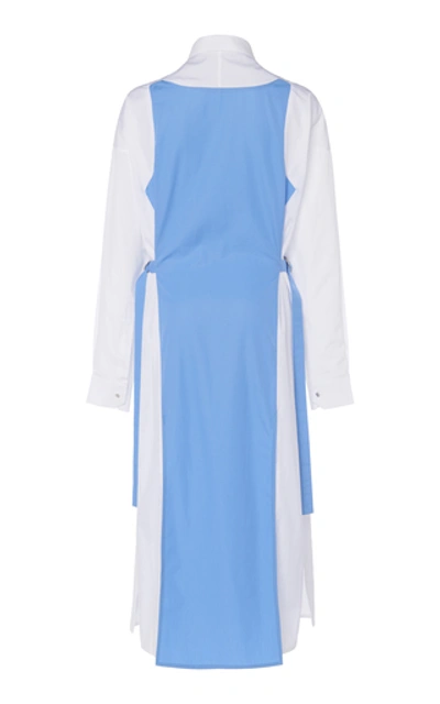 Shop Boyarovskaya Dual-cotton Shirt Dress In Multi