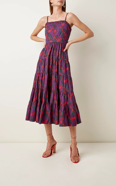 Shop Ulla Johnson Ellyn Cotton Printed Midi Dress