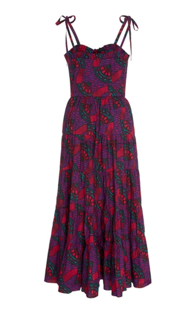 Shop Ulla Johnson Ellyn Cotton Printed Midi Dress