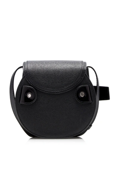 Shop Proenza Schouler Buckle Mini Leather Crossbody Bag In Black
