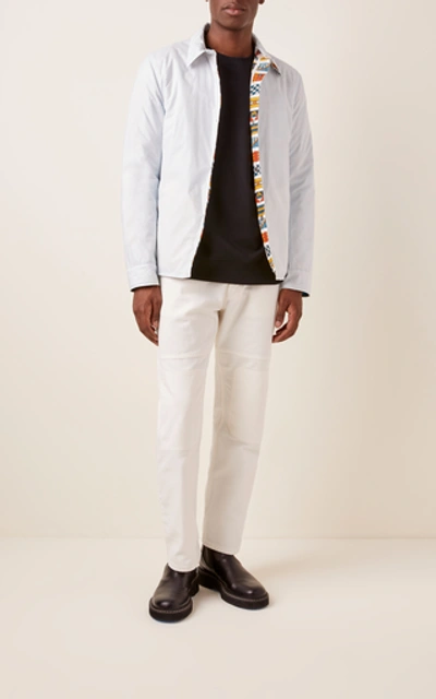 Shop Lanvin Reversible Printed Stretch-cotton Jacket In Multi