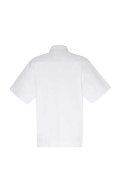 Shop Maison Margiela Cotton-poplin Shirt In White