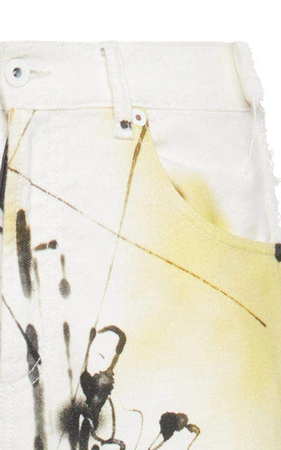 Shop Off-white Futura Painted Carpenter Jeans In White