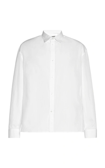 Shop Jil Sander Thursday Cotton Shirt In White