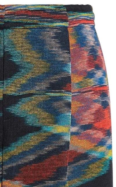 Shop Missoni Printed Cotton-blend Bermuda Shorts In Multi