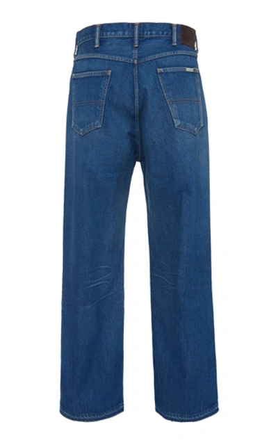 Shop Chimala Selvedge Denim Straight-leg Jeans In Medium Wash