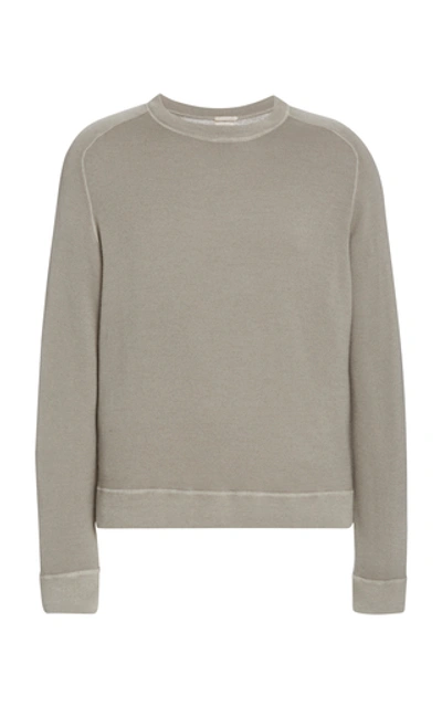 Shop Massimo Alba Cashmere Crewneck Sweater In Green