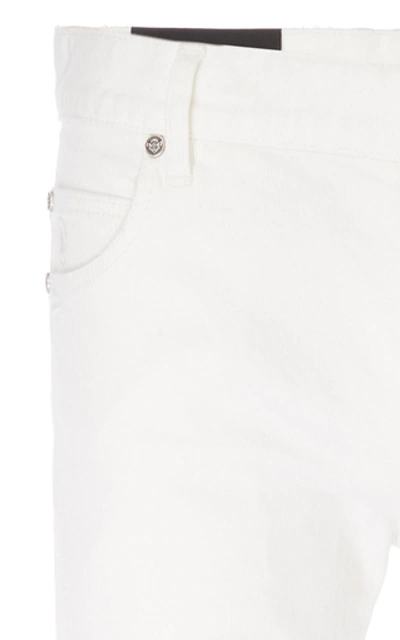 Shop Balmain Tapered Destroy Jean In White