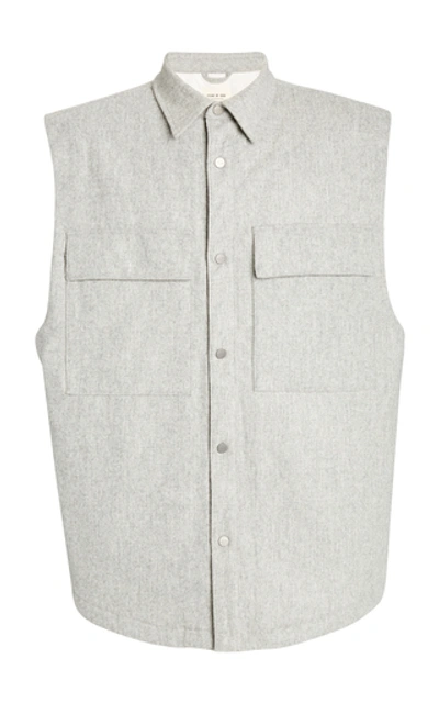 Shop Fear Of God Felt Vest In Grey