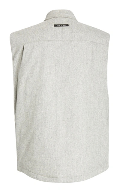 Shop Fear Of God Felt Vest In Grey