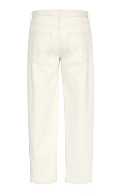 Shop Jil Sander Standard Rigid Mid-rise Straight-leg Jeans In White