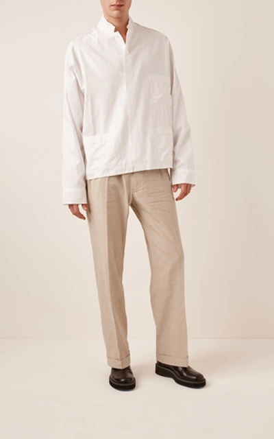 Shop Haider Ackermann Cotton Pajama Top In White