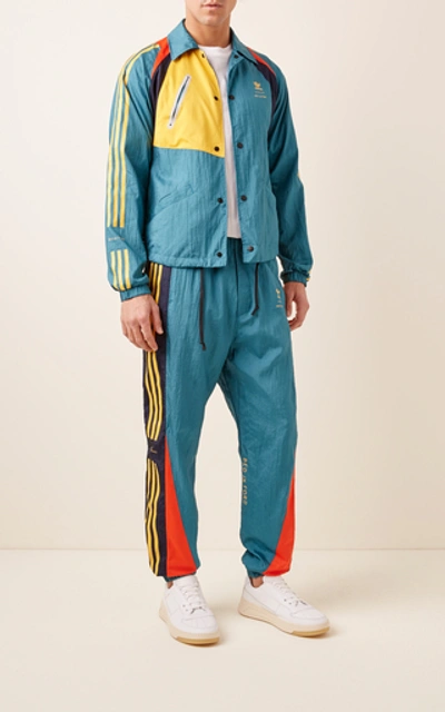 Shop Bed J.w. Ford Paneled Nylon Track Pants In Blue