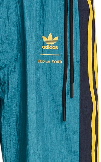 Shop Bed J.w. Ford Paneled Nylon Track Pants In Blue