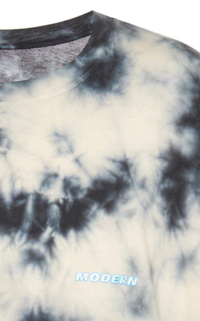 Shop Off-white Tie-dyed Cotton-jersey T-shirt In Black/white