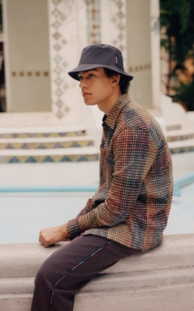 Shop Missoni Woven Check Shirt In Multi