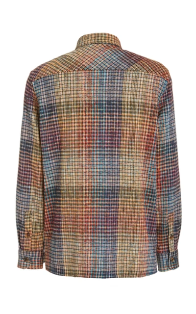 Shop Missoni Woven Check Shirt In Multi