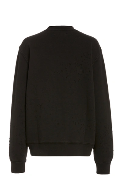 Shop Amiri Shotgun Cotton-jersey Sweatshirt In Black