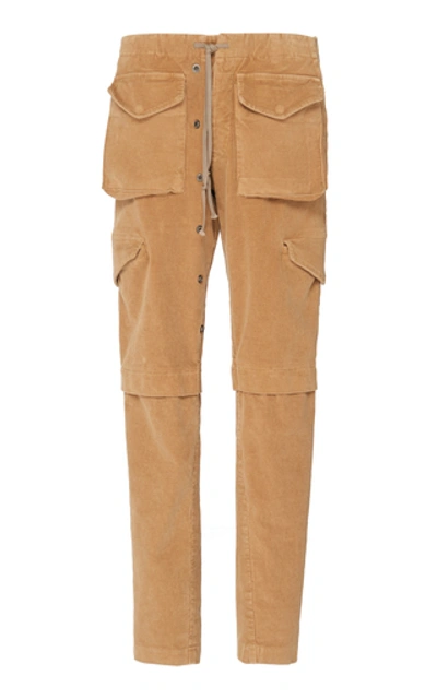 Shop Greg Lauren Straight-leg Canvas Cargo Pants In Neutral