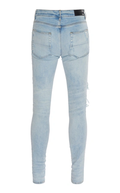 Shop Amiri Tie Dye Mx1 Skinny Jeans In Blue