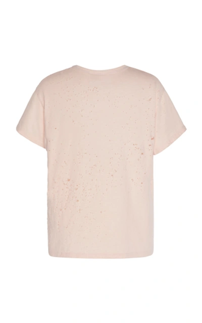 Shop Amiri Shotgun Cotton T-shirt In Pink