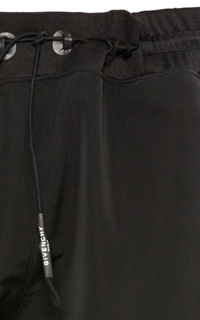 Shop Givenchy Structured Cotton-blend Joggers In Black