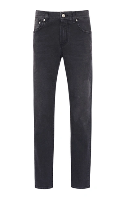 Shop Alexander Mcqueen Stretch Low-rise Skinny Jean In Black