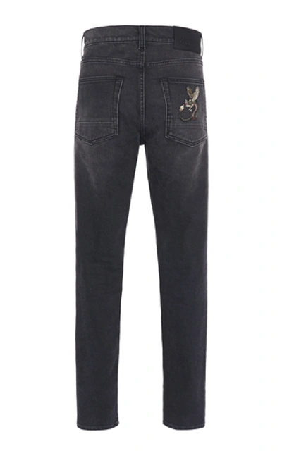 Shop Alexander Mcqueen Stretch Low-rise Skinny Jean In Black