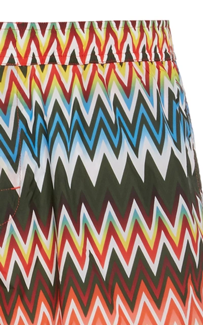 Shop Missoni Chevron Shell Swim Trunks In Multi