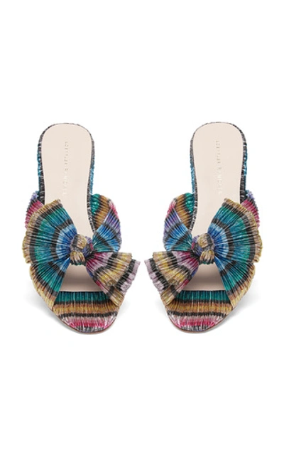 Shop Loeffler Randall Emilia Metallic Mules In Multi