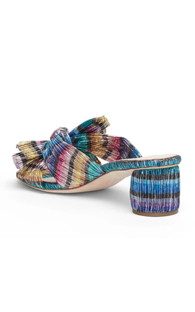 Shop Loeffler Randall Emilia Metallic Mules In Multi