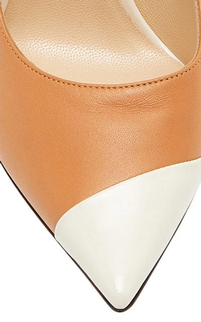 Shop Jimmy Choo Love Two-tone Leather Pumps In Neutral