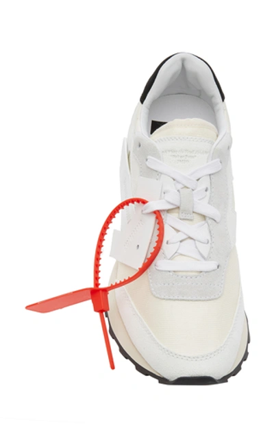 Shop Off-white Hg Runner Leather And Suede Low-top Sneaker In White
