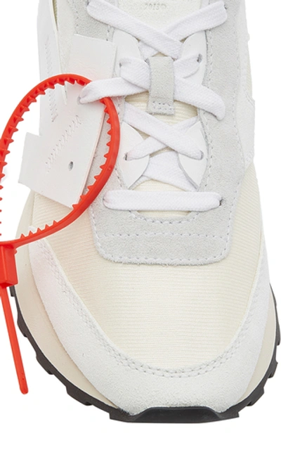 Shop Off-white Hg Runner Leather And Suede Low-top Sneaker In White