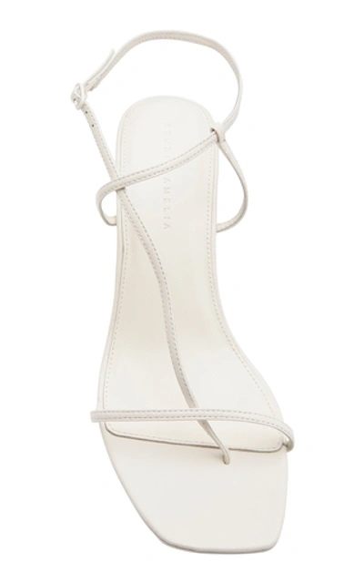 Shop Studio Amelia Leather Sandals In White