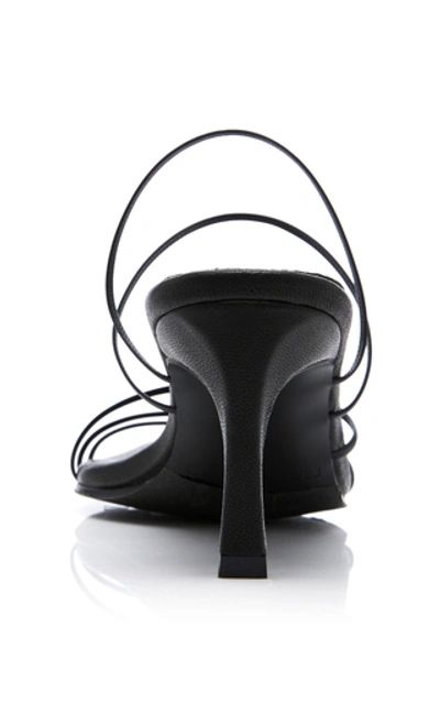 Shop Reike Nen String Leather Sandals In Black