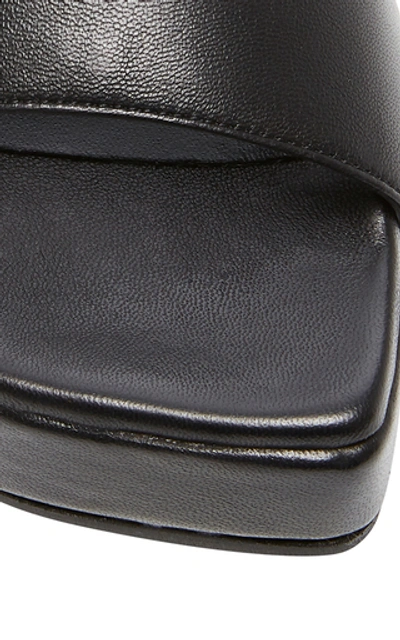 Shop Simon Miller Level Leather Wedges In Black