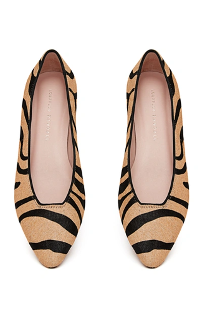 Shop Loeffler Randall Simone Tiger Flats In Animal