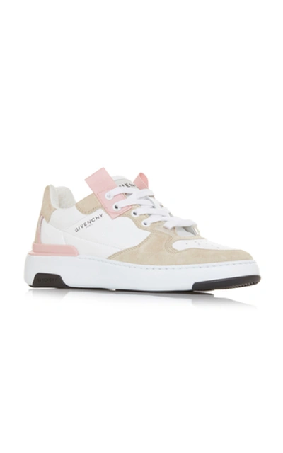 Shop Givenchy Two-tone Leather Sneakers In Pink