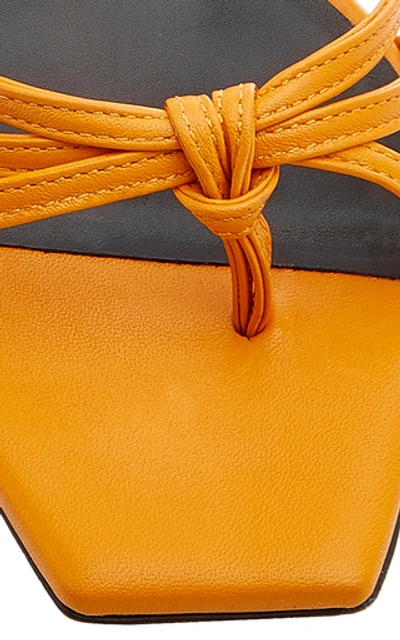 Shop Manu Atelier Lace Sandal In Orange