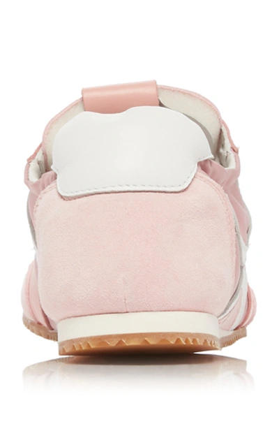 Shop Loewe Ballet Runner Leather Sneakers In Pink