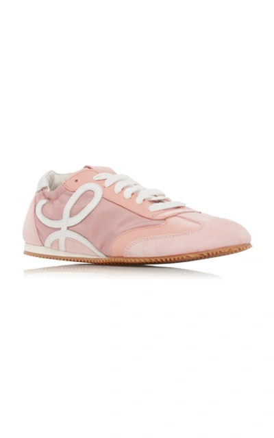 Shop Loewe Ballet Runner Leather Sneakers In Pink