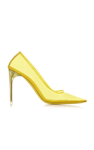 Shop Givenchy Clear Pvc Pumps In Yellow