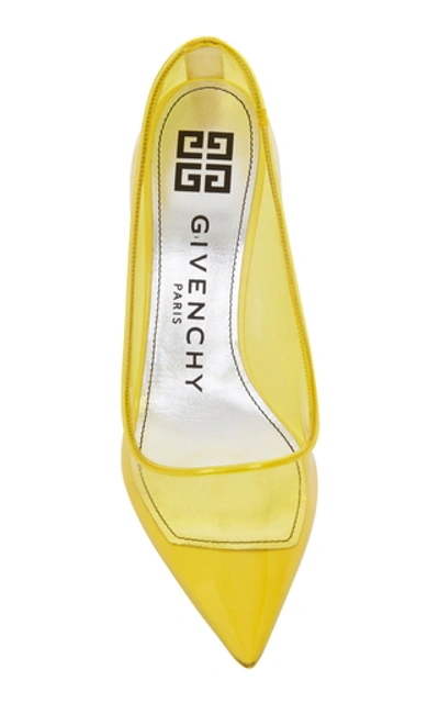 Shop Givenchy Clear Pvc Pumps In Yellow