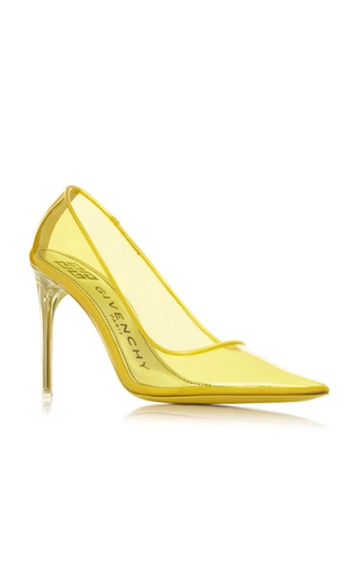 Shop Givenchy Clear Pvc Pumps In Yellow